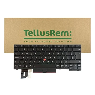 Obrázek TellusRem náhradní klávesnice Lenovo T480s Black IT podsvícení pro Thinkpad T480s, T490, E490, L480, L490, L380, L390, L380 jóga, L390 E480