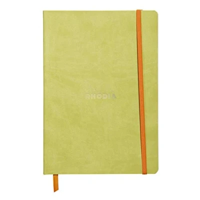 Obrázek Rhodia 117406C poznámkový sešit (s měkkou obálkou, linkovaný, 80 listů, DIN A5, 14,8 x 21 cm) 1 kus anýzové zelené