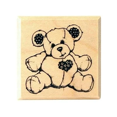 Obrázek Artemio Geburt Kleiner Bär Stempel, Holz, Beige, 3,1 x 2,5 cm