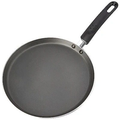 Obrázek pánev na palačinky MasterClass Palačinka, palačinku, odolná proti indukci a nepřilnavá vrstva, s tištěnou receptou, 24 cm (11&#039;&#039;), černá