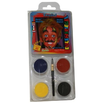 Obrázek Eulenspiegel 204160 Sada líčidel Ďábel, pro cca 40 masek, barvy na líčení, karneval, tématická party