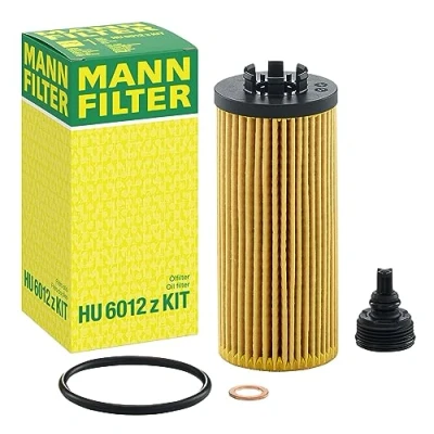 Obrázek MANN FILTER HU 6012 z KIT olejový filtr sada olejových filtrů s těsněním / sadou těsnění pro osobní automobily