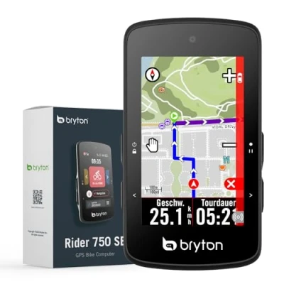 Obrázek Bryton Rider 750SE 2.8&quot; barevný dotykový GPS počítač na kolo s offline mapou EU a navigací