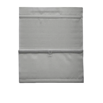 Obrázek GARDINIA EASYFIX nařasená roleta, zatemňovací roleta bez vrtání, magnetická, vč. suchého zipu, římská záclona, neprůhledná, šedá, 70 x 140 cm (š v)