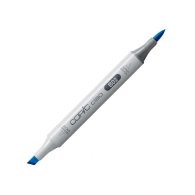 Obrázek COPIC Ciao Marker typ B 02, Robin&#039;s Egg Blue, mnohostranný zvýrazňovač rozvržení, na bázi alkoholu, se středně širokým a kartáčovým hrotem