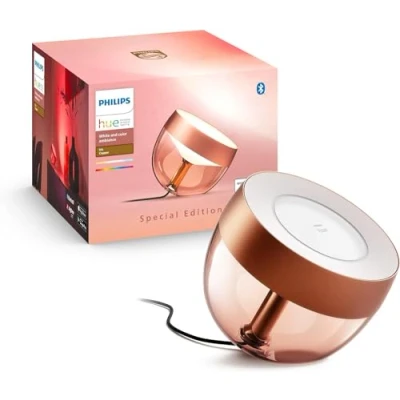 Obrázek Philips Hue White &amp; Color Ambiance Iris Tischleuchte Special Edition Kupfer 520lm, dimmbar, 16 Mio. Farben, steuerbar via App, kompatibel mit Amazon Alexa (Echo, Echo Dot)