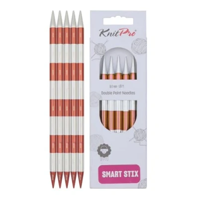 Obrázek KnitPro K42036 pletací jehlice, kov, tříděné, 20 cm x 8 mm, 5 kusů