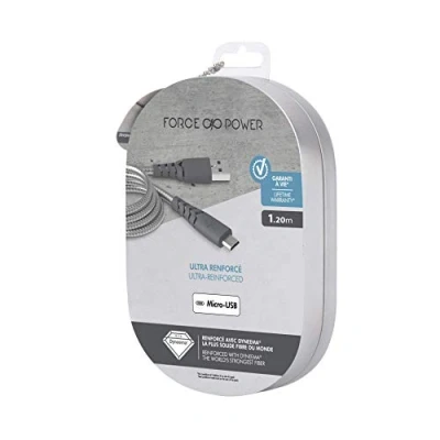 Obrázek Force Power Bigben Connected USB Lade /Synchronisationskabel, USB, Micro 1,2 m