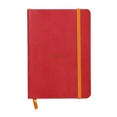 Obrázek Rhodia 117313C poznámkový sešit (s měkkou obálkou, linkovaný, 72 listů, DIN A6, 10,5 x 14,8 cm) 1 kus mohově červená