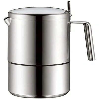 Obrázek WMF Kult kávovar na espreso 300 ml, 6 šálků, nerezová ocel Cromargan, matná, indukční, vhodný do myčky
