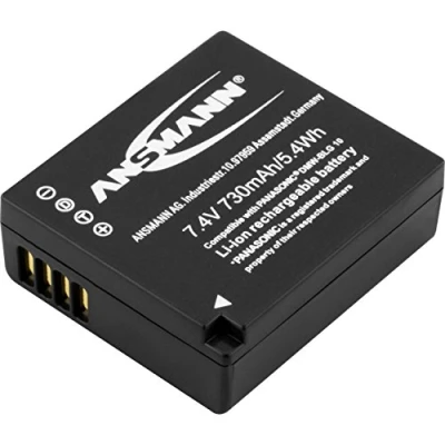 Obrázek ANSMANN Li Ion baterie A Pan DMW BLG 10 7 4V / typ 730 mAh výkonná pro foto digitální fotoaparáty perfektní náhradní Panasonic Digicam atd.
