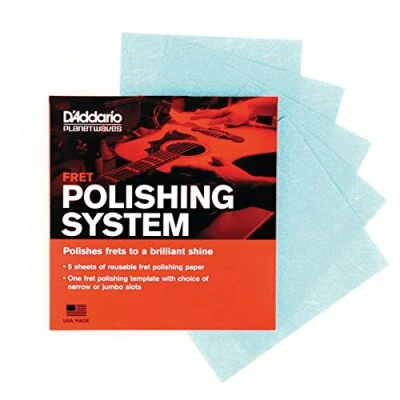 Obrázek Planet Waves PW FRP Fret Polishing System 5x lešticí hadřík modrý