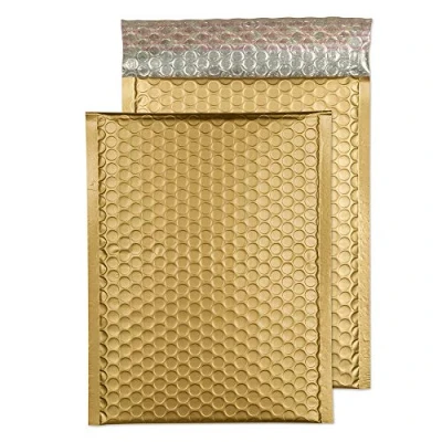 Obrázek Blake Purely Packaging MTMG250 Farbige Luftpolstertaschen Matt Haftklebung Metallisch Gold C5+ 250 x 180 mm 100 Stück, MTGOL250