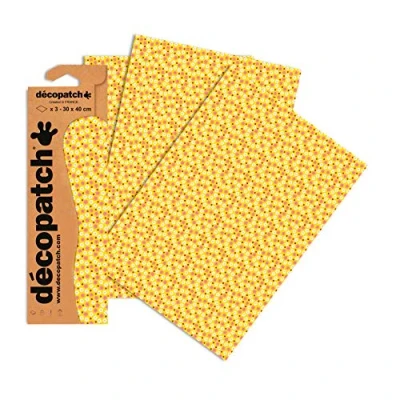 Obrázek Decopatch papír č. 709 (žlutý květ, 395 x 298 mm) balení 3 ks
