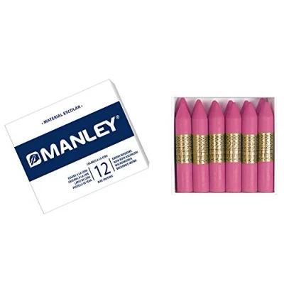 Obrázek MANLEY MNC04555 Box 12 Wachsmalstifte, hellrosa
