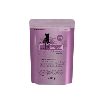 Obrázek Kapsička CATZ FINEFOOD No.11 s jehněčím a králičím 85g