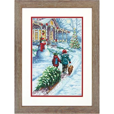 Obrázek Dimensions Needlecrafts Maße Näharbeiten Weihnachten Tradition, Zählmusterpackung, 22,9 x 35,6 cm Zählen, 9&quot;x14&quot; Count, One Size
