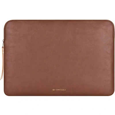 Obrázek Comfyable Obal na laptop kompatibilní pro 13palcový MacBook Pro/MacBook Air M4 M3 M2 M1 &amp; 14 in 2023 M1, Sleeve PU kůže taška vodotěsné ochranné pouzdro Mac