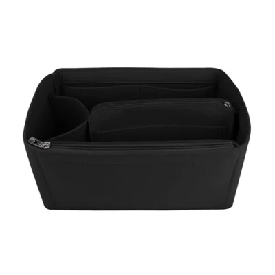 Obrázek NOTAG Tasche Organizer Filz Einsatz Handtasche Multi Pocket Tote (Schwarz, Klein)