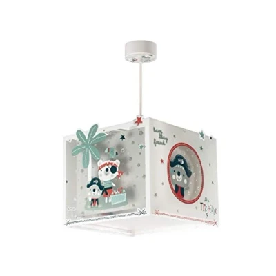 Obrázek Dalber kinderlampe Pendelleuchte Hängelampe Piraten The Pirates Tiere, 24 x 21 cm, Grün