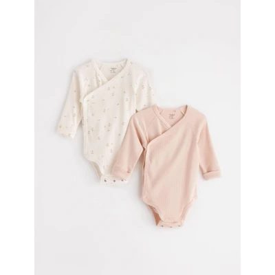 Obrázek Lindex WRAP 2 PACK Body pro děti, Velikost: 50, Light pink