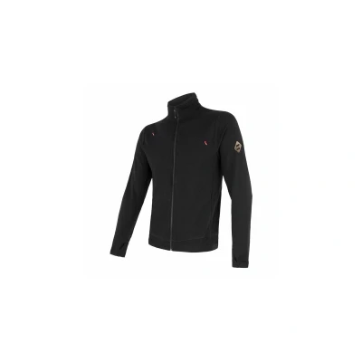 Obrázek Sensor Merino Upper Celozip pánská černá L Mikina
