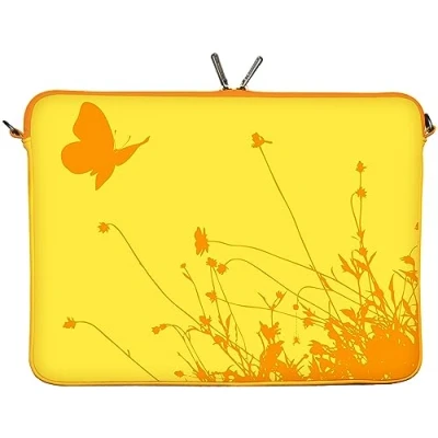 Obrázek Digittrade LS114 11 Summer Designer MacBook pouzdro 12 palců z neoprenu vhodné pro &amp; 11,6 (29,5 cm) Mac Book taška ochranné motýl žluto oranžový