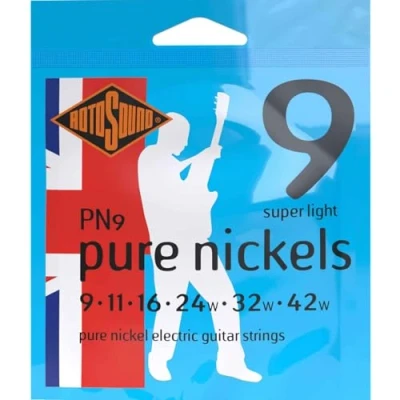 Obrázek Rotosound Čistý nikl struny pro elektrické kytary, tloušťka Super Light 9 11 16 24 32 42