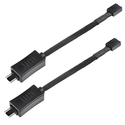 Obrázek SilverStone SST CPF05 2x 10cm PWM redukční kabel ventilátoru černý