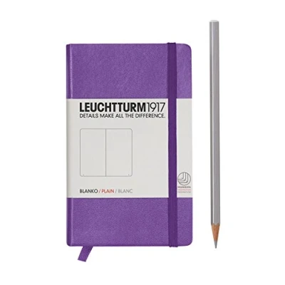 Obrázek LEUCHTTURM1917 338742 zápisník Pocket (A6), pevný obal, prázdný, fialový