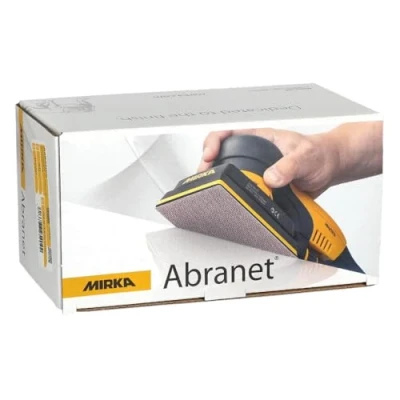Obrázek Mirka Brusné proužky Abranet 70 x 125 mm suchý zip / zrnitost P80 50 ks k broušení dřeva, špachtle, laku, plastu 5414905080