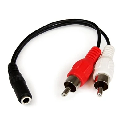 Obrázek StarTech.com Audio kabel (3,5 mm jack na 2x cinch konektor, zdířka Cinch, 2 x RCA zástrčka, Y)