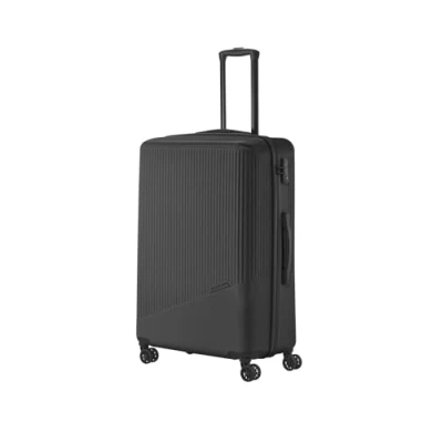 Obrázek Travelite 4kolová sada kufrů 3dílná velikosti L/M/S, zavazadlo série Bali: ABS skořepinové kufry Trolleys, černá, Kufr na kolečkách se 4 kolečky