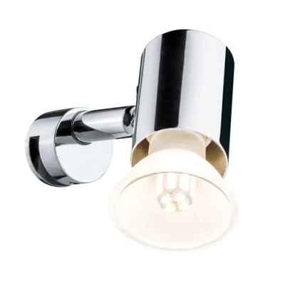 Obrázek Paulmann 70880 Spiegelleuchte Mintaka Spiegellampe IP20 Aufsatzlampe Chrom Badezimmerlampe ohne Leuchtmittel Spotlight max. 20W GU10