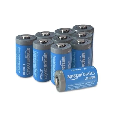 Obrázek Amazon Basics CR123A 3V lithiová baterie (10 kusů)