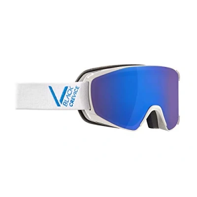 Obrázek Black Crevice Lyžařské brýle Schladming dvojité sklo, povrchová úprava proti zamlžování, UV400 ochrana (White/Blue, M (obvod hlavy 55 58 cm)…