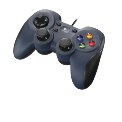 Obrázek Logitech F310 kabelový gamepad, ovladač s rozvržením podobným konzolě, 4 tlačítka D Pad, XInput/DirectInput, komfortní úchopové plochy, kabel 1,8 m, PC modrá/šedá