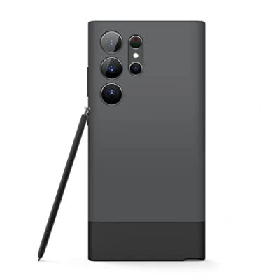 Obrázek elago pouzdro Glide kompatibilní se Samsung Galaxy S23 Ultra Case Cover, přesné výřezy pro fotoaparát, ochranné odolné proti nárazům, PC + TPU hybridní technologie, design plná ochrana (tmavě