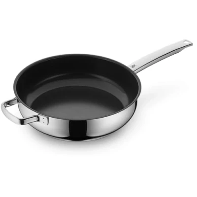 Obrázek WMF Durado pletací pánev 28 cm, nerezová ocel Cromargan, potažená keramikou, vysoký okraj, indukce, odolný v troubě, bez PFOA