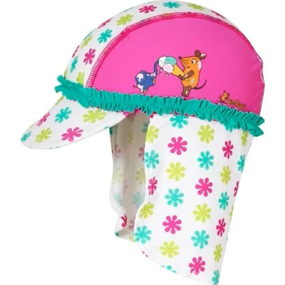 Obrázek Playshoes Koupací čepice pokrývka hlavy Unisex děti, Myš květiny,49, květiny