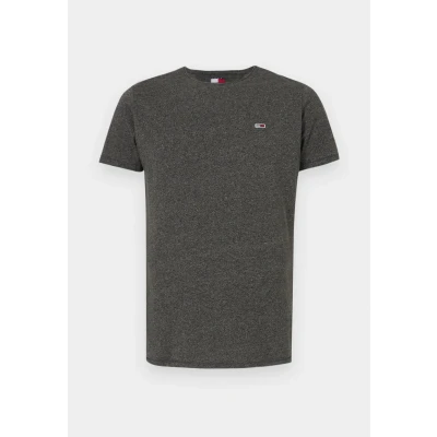 Obrázek Tommy Jeans SLIM Jaspe NECK Jednoduché tričko, Muži, Velikost: XS, Black