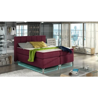 Obrázek Boxspring Basilio 180x200 s LED podsvícením Materiál / Dekor: Rivera 59