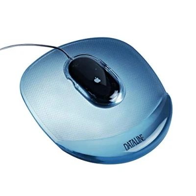 Obrázek Esselte 67046 podložka pod myš Gel Rest Crystal, modrá průsvitná