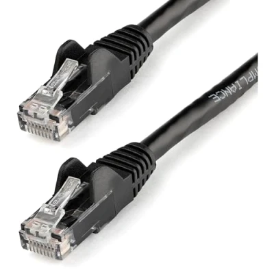 Obrázek StarTech.com CAT6 Ethernet kabel, kabel Cat 6 Gigabit Ethernet, 650 MHz, 100 W, PoE, RJ45, UTP, ochrana proti zlomení, odlehčení v tahu, testováno fluke, kabeláž je certifikována UL, TIA