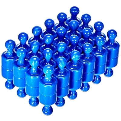 Obrázek Blue Skittle Magnet Für Kühlschrank, Büro, Whiteboard, Mitteilung 12mm x 21mm Hoch Pack von 48