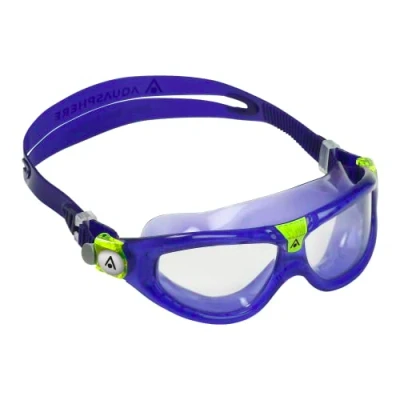 Obrázek Aquasphere Seal Kid plavecké brýle pro děti od 3 let s UV ochranou, silikonovým těsněním a nepropustnými skly chlapce dívky, fialová čirá čočka