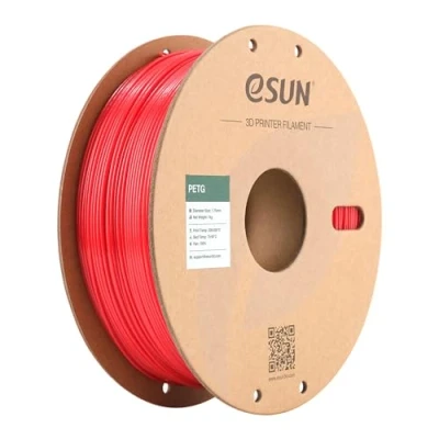 Obrázek eSUN PETG filament 1,75 mm, do 3D tiskárny PETG, rozměrová přesnost +/ 0,05 1kg cívka (2,2 LBS) struna pro tiskárny, pevná červená