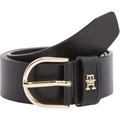 Obrázek Tommy Hilfiger Damen Gürtel Essential Effortless 3,5 cm mit Dornschließe, Schwarz (Black), 110