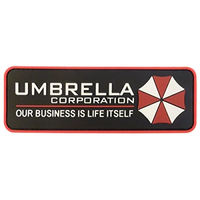 Obrázek Umbrella Corporation Resident Evil Cosplay PVC Rubber 3D Fastener Patch