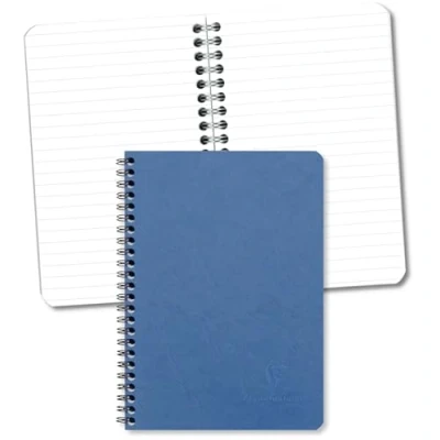 Obrázek Clairefontaine 785364C spirálový sešit (DIN A5, 14,8 x 21 cm, Age Bag linkovaný s okrajem, 50 listů) 1 kus modrý
